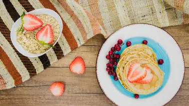 Desayuno sin harina ni azúcar: panquecas con seis ingredientes Desayuno sin harina ni azúcar: panquecas con seis ingredientes