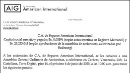 COMUNICADO AIG C.A. DE SEGUROS 14 MAY 2025