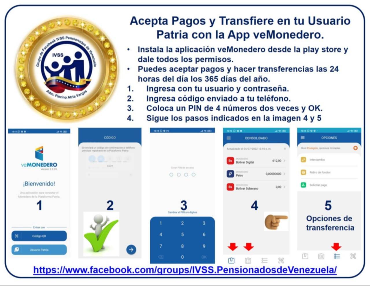 Sistema Patria: así puedes aceptar pagos y hacer transferencias a través de la app veMonedero Sistema Patria: así puedes aceptar pagos y hacer transferencias a través de la app veMonedero