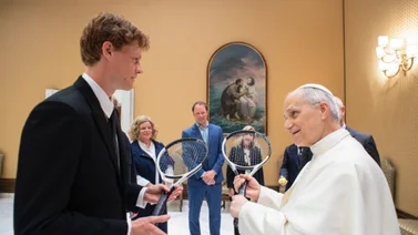 Visita tenística al Vaticano: Sinner se reúne con el Papa León XIV