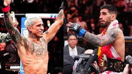 UFC 317: Topuria y Oliveira muestran su imponente físico a 46 días del choque