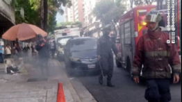 Reportan incendio en dos alcantarillas de electricidad en la avenida Baralt: no se registran lesionados