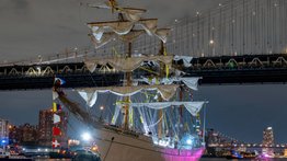 Choque buque escuela armada mexicana Brookyn