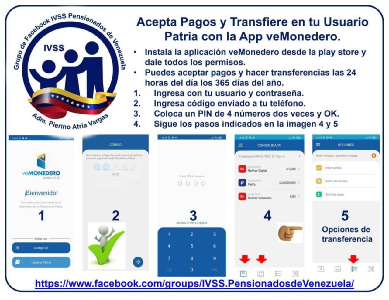 Pensionados del IVSS pueden recibir pagos y transferencias por veMonedero: estos son los siete pasos Pensionados del IVSS pueden recibir pagos y transferencias por veMonedero: estos son los siete pasos