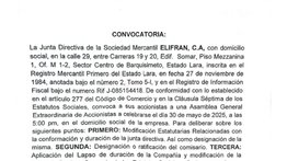 CONVOCATORIA ELIFRAN, CA. 23 MAY 2025