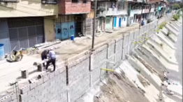 Construyen muro de contención a orillas del Río Guaire en Caricuao: buscan prevenir desbordamientos en temporada de lluvias