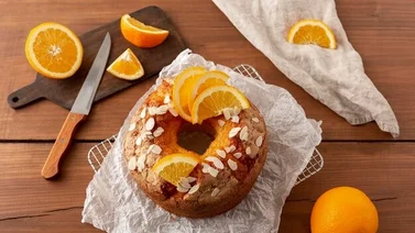 ¡Postre saludable! Aprende a preparar una deliciosa torta de naranja con pocos ingredientes 