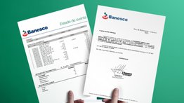 Pasos para tramitar la referencia bancaria desde Banesco Online: viene con sello y firma autorizada