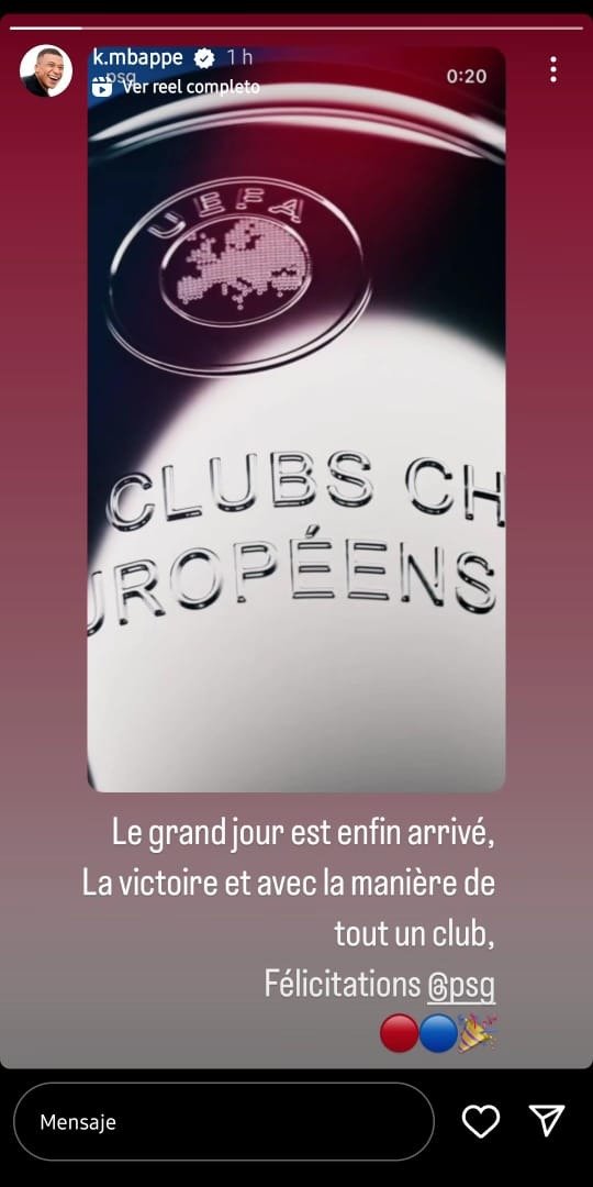 ¿Kylian Mbappé recuerda viejos tiempos? Escribió este mensaje al PSG por ganar la Champions League ¿Kylian Mbappé recuerda viejos tiempos? Escribió este mensaje al PSG por ganar la Champions League