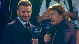 David Beckham y Tom Cruise: la sorpresa en la final de la Champions