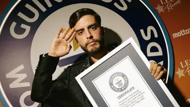 ¡Nuevo récord Guinness! El venezolano César Ruiz realiza hazaña frente a las cámaras ¡Nuevo récord Guinness! El venezolano César Ruiz realiza hazaña frente a las cámaras