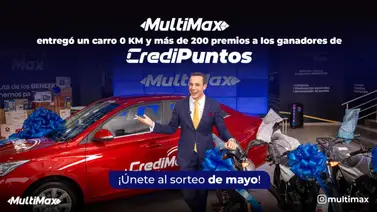 ¡MultiMax entregó un carro 0 KM y más de 200 premios a los ganadores del concurso CrediPuntos! Únete al sorteo de mayo ¡MultiMax entregó un carro 0 KM y más de 200 premios a los ganadores del concurso CrediPuntos! Únete al sorteo de mayo