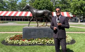 Narrador venezolano Darwin Vizcaya listo para el Belmont Stakes 158 en español