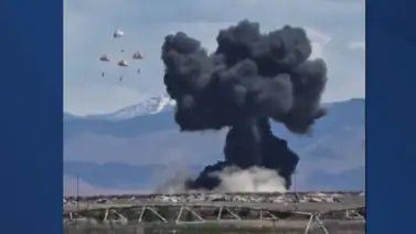 En video: dos aeronaves militares chocan durante exhibición en EEUU En video: dos aeronaves militares chocan durante exhibición en EEUU