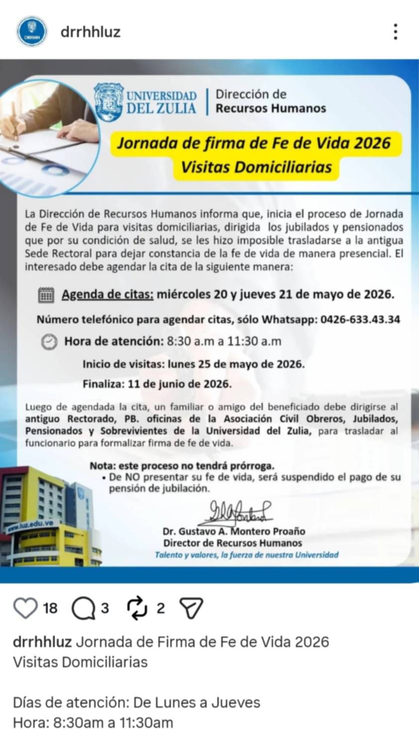 Control de fe de vida para jubilados y pensionados del sector educativo: inicia jornada a domicilio Control de fe de vida para jubilados y pensionados del sector educativo: inicia jornada a domicilio