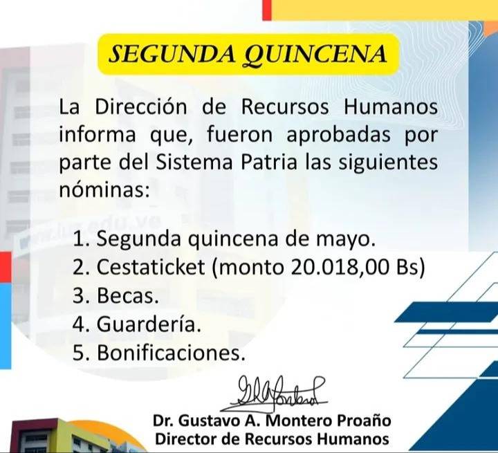 Confirman próximos pagos para el sector educativo: aprobados por el Sistema Patria 