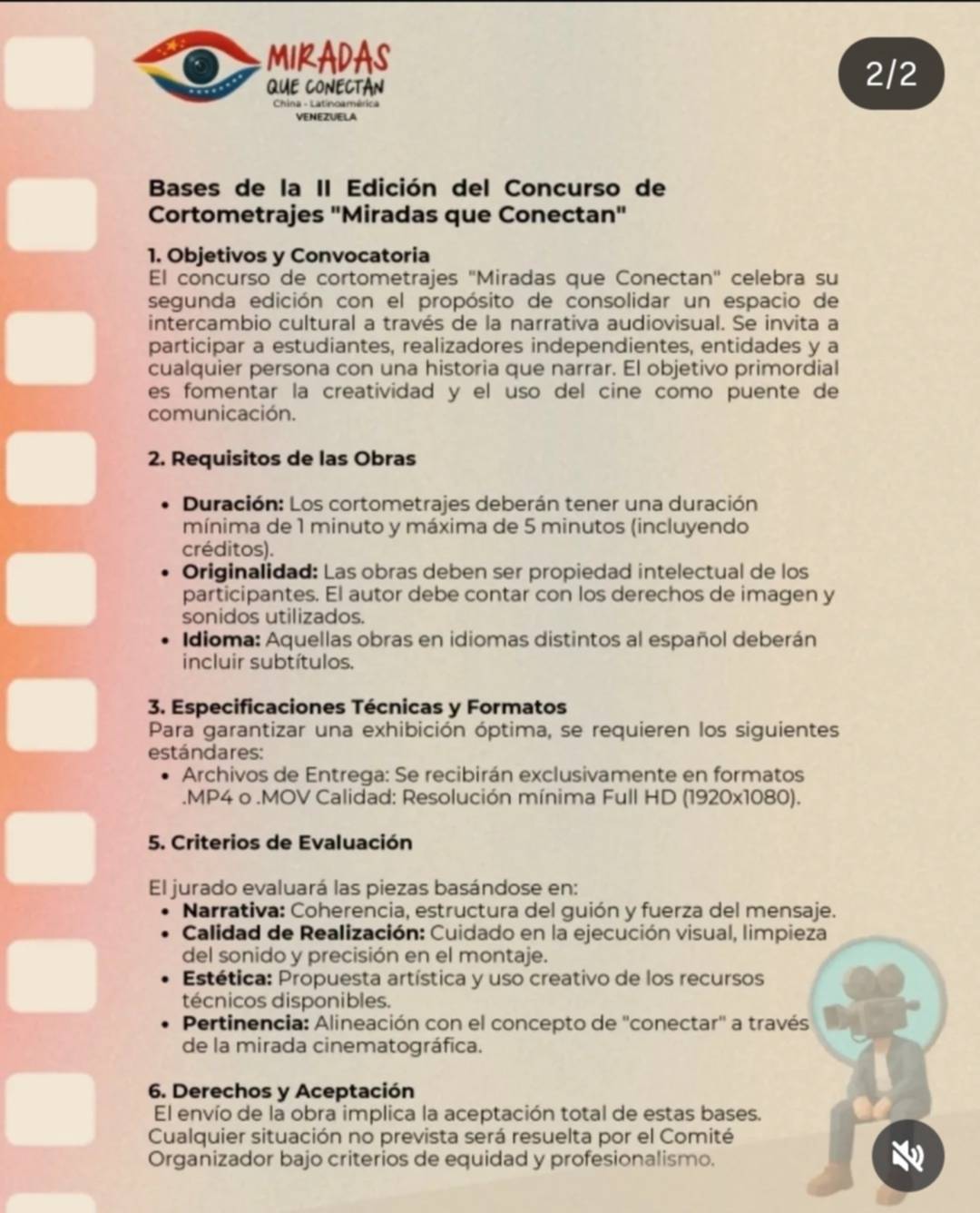 Embajada de China lanza concurso de cortometrajes en Venezuela: fecha límite y cómo participar 