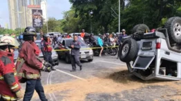 Accidente en la autopista Gran Cacique Guaicaipuro este 1 de junio: seis lesionados y un fallecido tras colisión múltiple