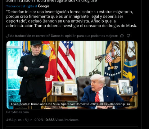 Solicitan evaluar el estatus migratorio de Elon Musk: afirman que podría ser un inmigrante ilegal