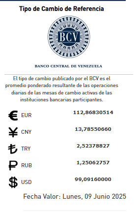Precio del Euro BCV para el 9 de junio: así abrirá la semana la moneda europea