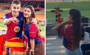 FC Barcelona: el tierno gesto de la novia de Marc Casadó que conquista a los culés