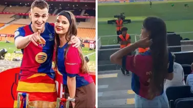 FC Barcelona: el tierno gesto de la novia de Marc Casadó que conquista a los culés FC Barcelona: el tierno gesto de la novia de Marc Casadó que conquista a los culés