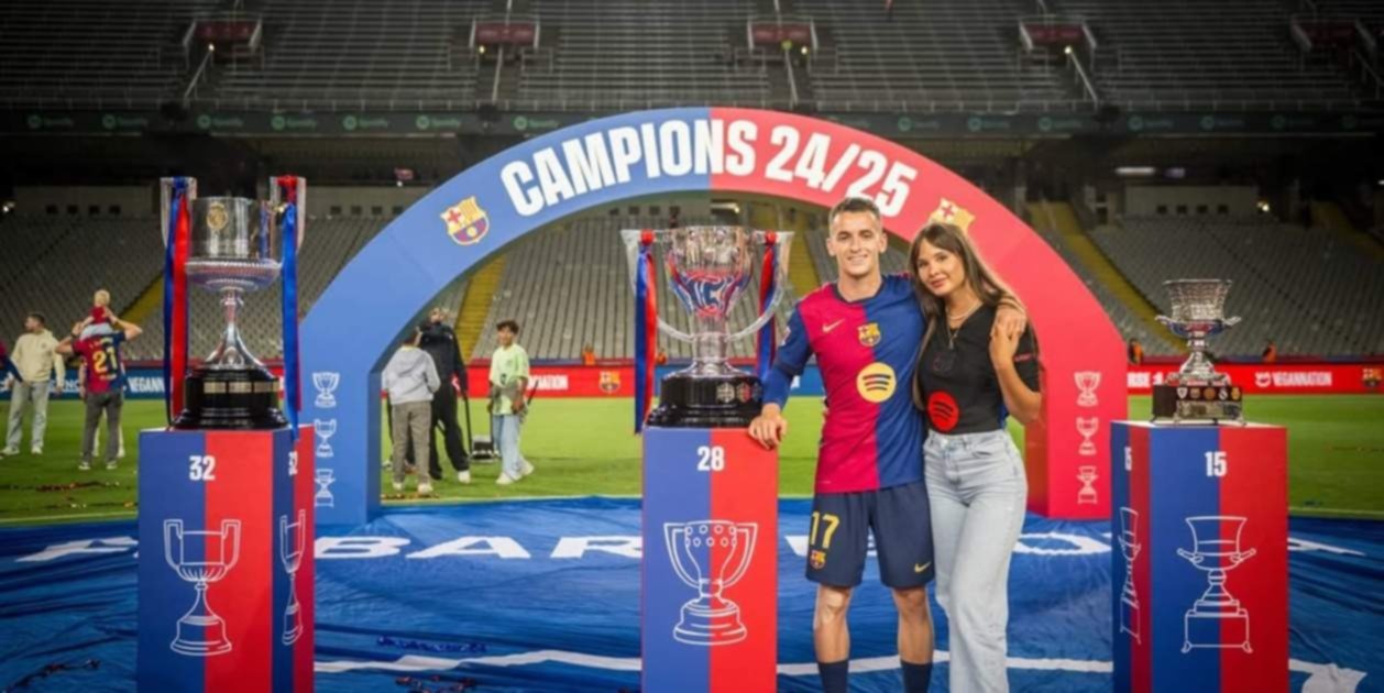 FC Barcelona: el tierno gesto de la novia de Marc Casadó que conquista a los culés FC Barcelona: el tierno gesto de la novia de Marc Casadó que conquista a los culés