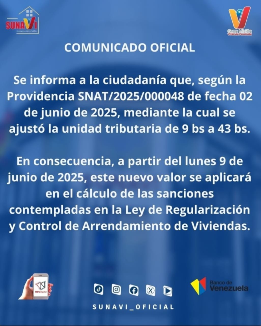 Sunavi aumentará valor de sus sanciones: la medida entra en vigor desde este 9 de junio Sunavi aumentará valor de sus sanciones: la medida entra en vigor desde este 9 de junio