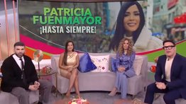 Momento en que el espacio Despierta América despide a Patricia Fuenmayor