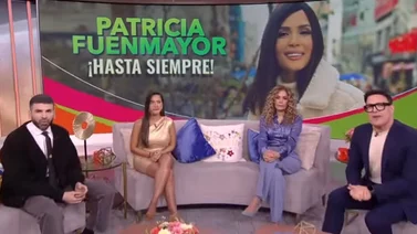 Momento en que el espacio Despierta América despide a Patricia Fuenmayor