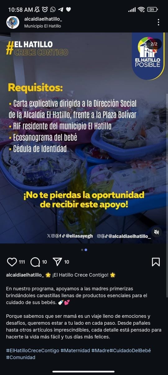 Alcaldía de El Hatillo ofrece ayuda a madres primerizas: requisitos para recibir el beneficio