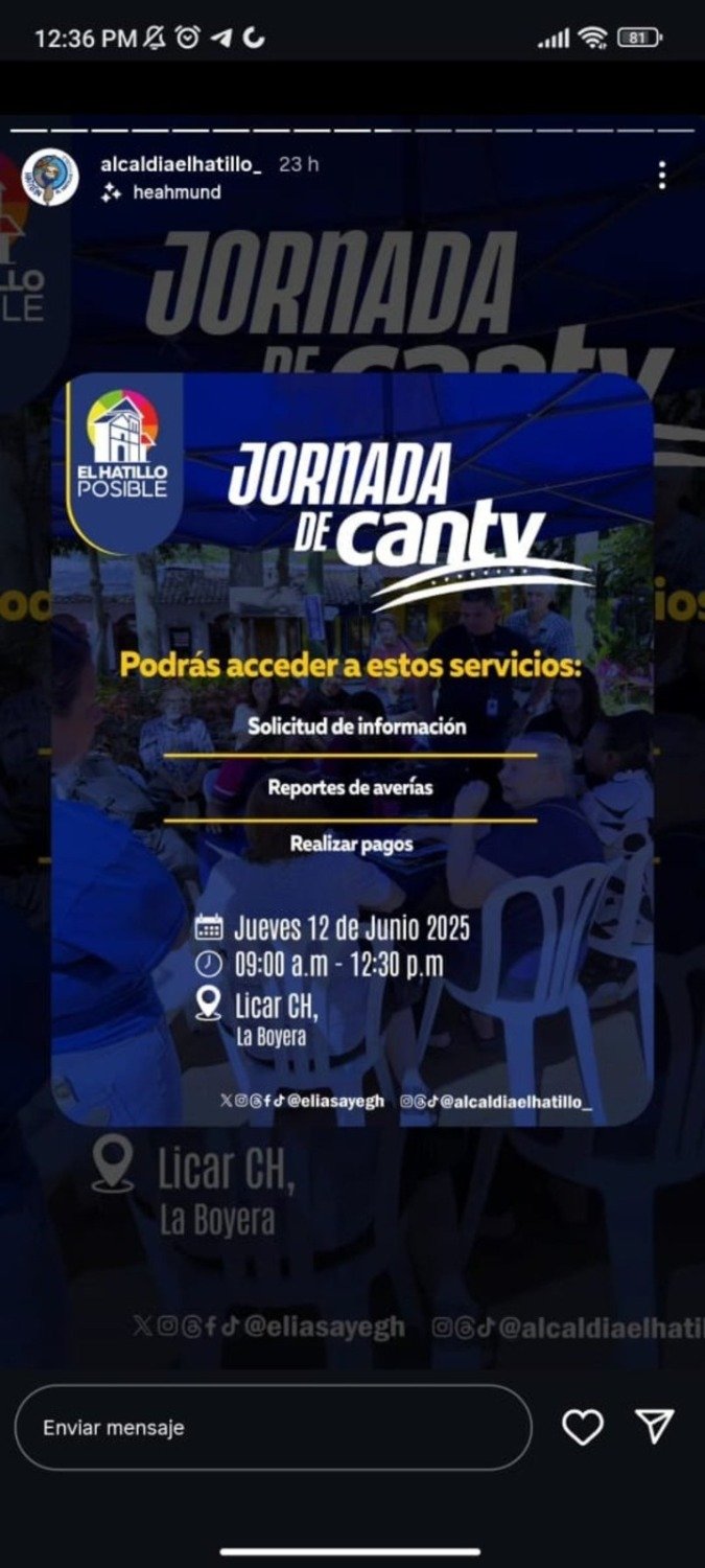 CANTV realizará jornada de atención al público: estos son los servicios a ofrecer CANTV realizará jornada de atención al público: estos son los servicios a ofrecer