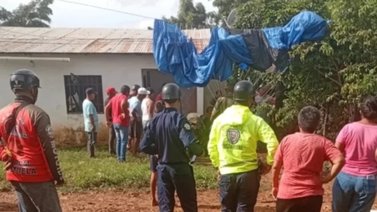 Al caer causó un estruendo en una comunidad de Valle de La Pascua: muere militar paracaidista durante ejercicios 