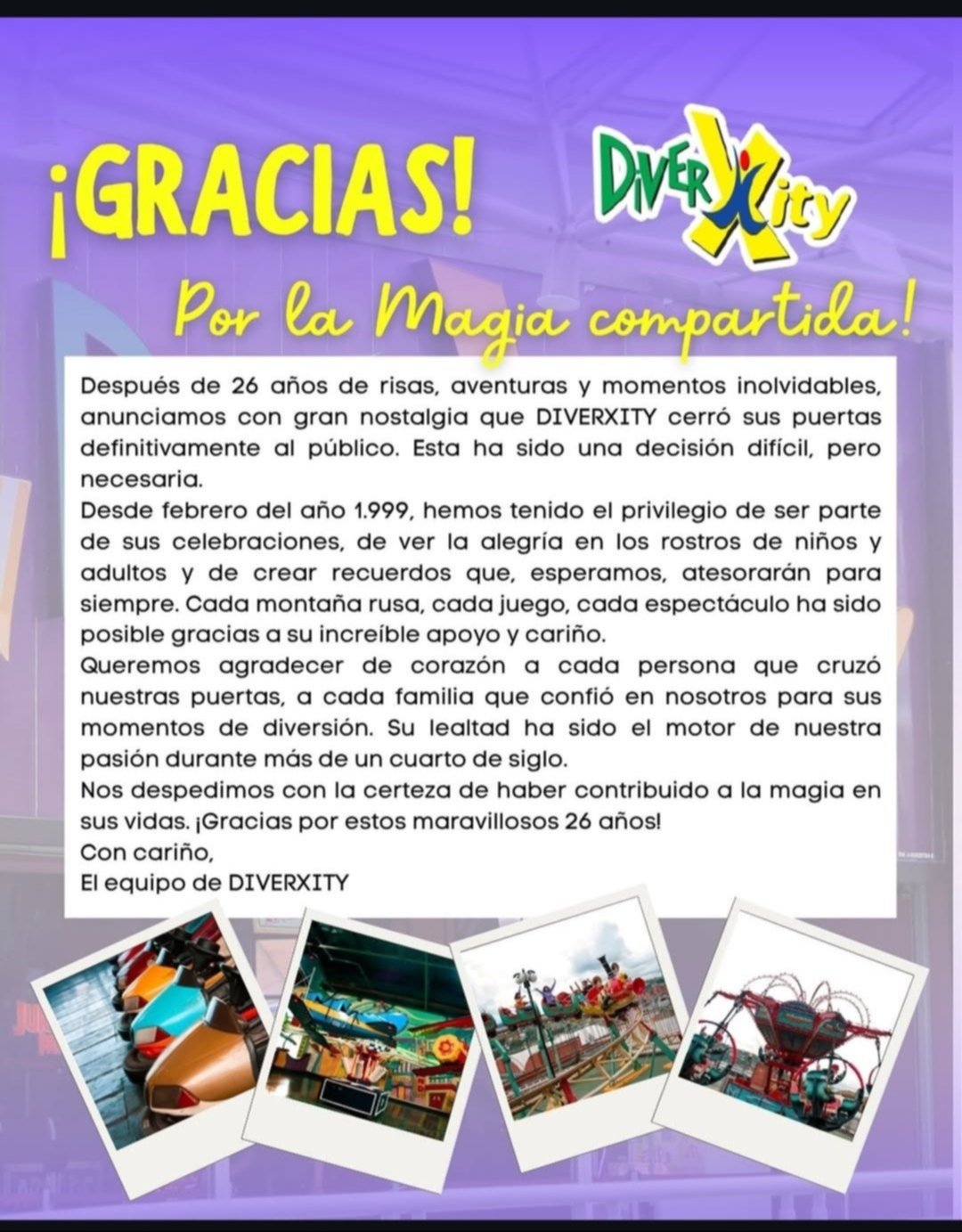 DiverXity se despide de Caracas: el icónico parque de atracciones cierra sus puertas DiverXity se despide de Caracas: el icónico parque de atracciones cierra sus puertas