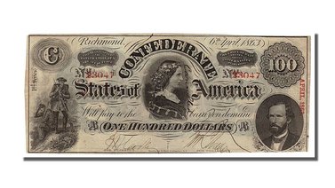 billetes billete 1863 estados unidos