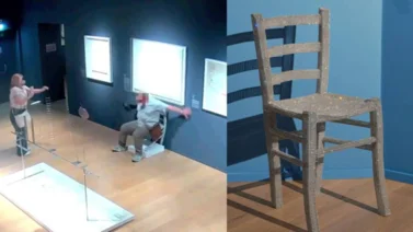 Turista rompe silla de cristales Swarovski realizada en homenaje a Van Gogh: la pieza está valorada en miles de euros