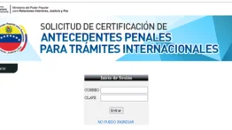 Antecedentes penales en Venezuela: cinco pasos para hacer la solicitud por internet