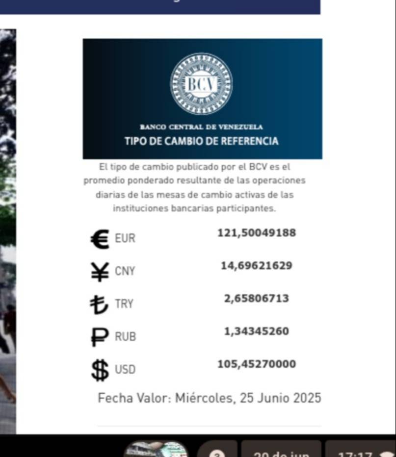Precio del dólar BCV hoy 25 de junio: así amanece la moneda tras los días feriados Precio del dólar BCV hoy 25 de junio: así amanece la moneda tras los días feriados