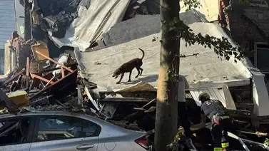 Al menos un muerto y dos heridos tras explosión en un vecindario de Filadelfia: varias casas quedaron destruidas Al menos un muerto y dos heridos tras explosión en un vecindario de Filadelfia: varias casas quedaron destruidas