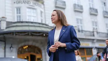 María Corina Machado vuelve a Noruega y asegura que su labor afuera está "casi completada" María Corina Machado vuelve a Noruega y asegura que su labor afuera está "casi completada"