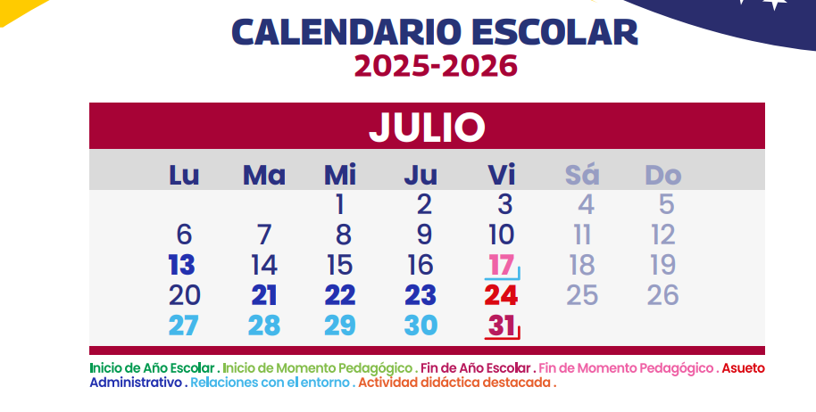 Inicio de vacaciones escolares en Venezuela: fecha de culminación del período de clases