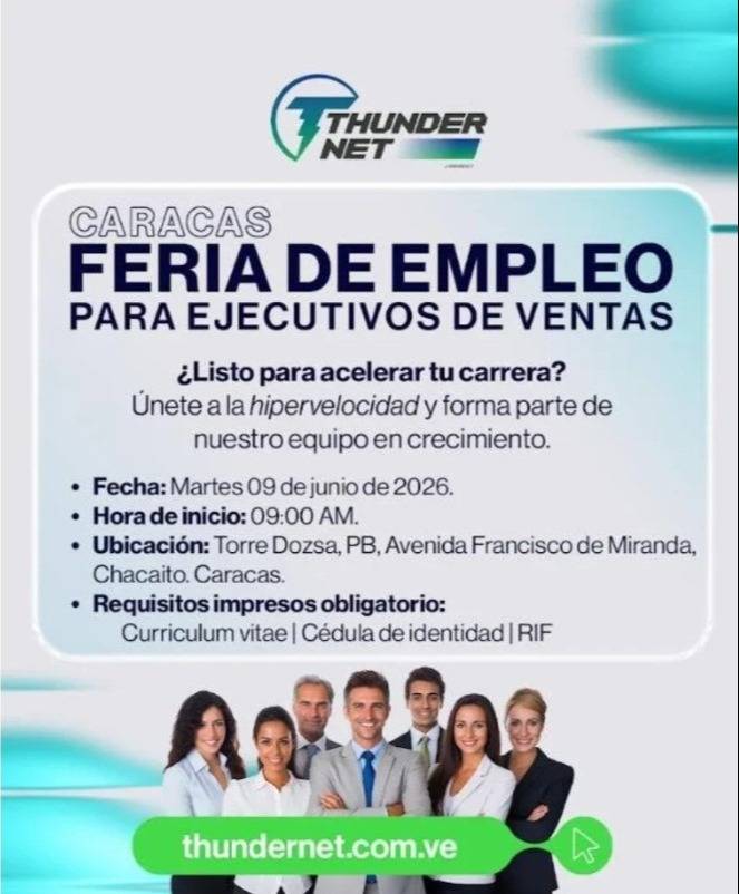 Feria de empleo en Caracas este 9 de junio: empresa de telecomunicaciones ofrece estas oportunidades