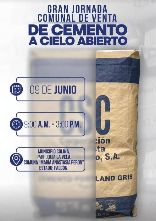 Nueva jornada de venta de cemento a precio de fábrica: puntos activos en las próximas horas