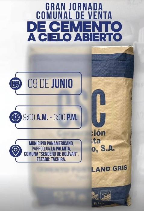 Nueva jornada de venta de cemento a precio de fábrica: puntos activos en las próximas horas