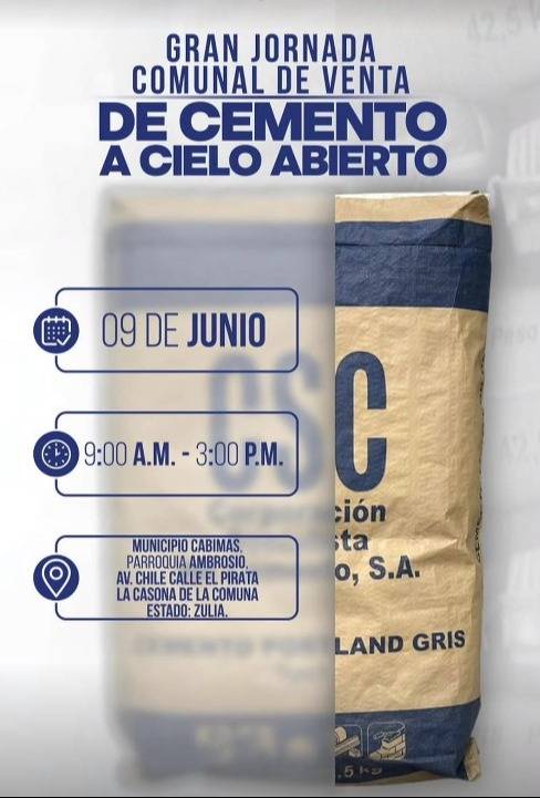 Nueva jornada de venta de cemento a precio de fábrica: puntos activos en las próximas horas