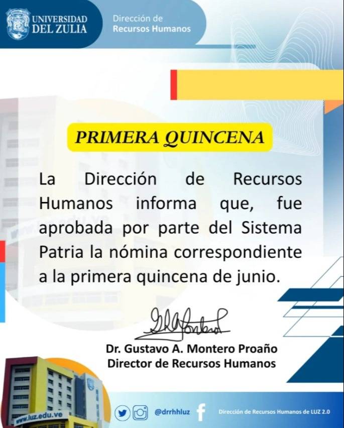 Aprueban nueva nómina para el sector educativo: pagos se acreditan en las próximas horas Aprueban nueva nómina para el sector educativo: pagos se acreditan en las próximas horas