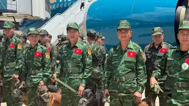 Arriban a Venezuela 174 rescatistas y unidades caninas de Vietnam para labores de salvamento Arriban a Venezuela 174 rescatistas y unidades caninas de Vietnam para labores de salvamento