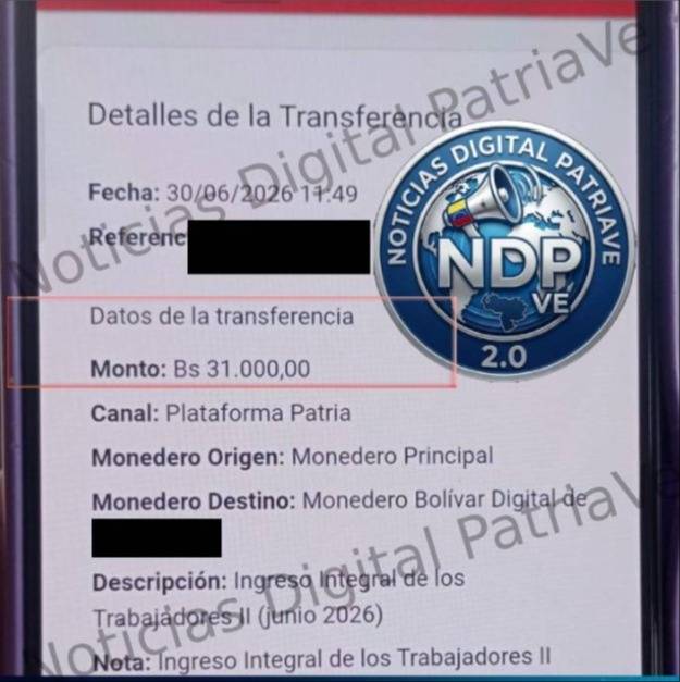 Arranca pago del complemento del Ingreso Integral de los Trabajadores: monto Sistema Patria