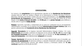 CONVOCATORIA RESIDENCIAS SAN BARTOLOMÉ. 02 JUL 2025