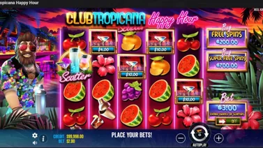 Club Tropicana: ¡Giros y ganancias al máximo en el Happy Hour de MeridianoBet!